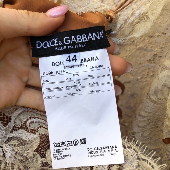 NWT Dolce& Gabanna Silk Slip Tank Top Size 44 - Picture 12 of 13